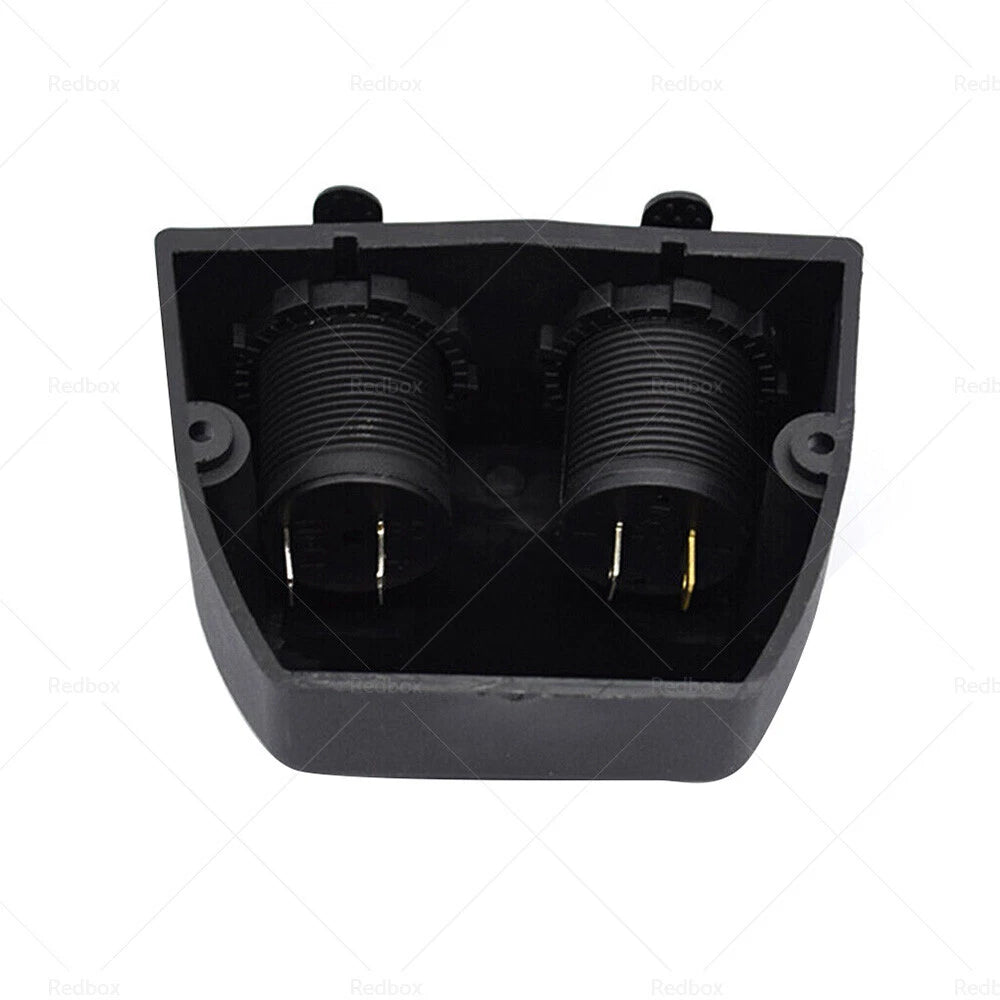 12V Dual USB Port Charger Socket Mount Panel Adapter for Car Boat Caravan