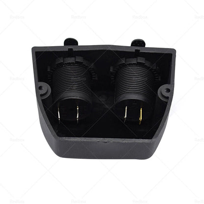 12V Dual USB Port Charger Socket Mount Panel Adapter for Car Boat Caravan