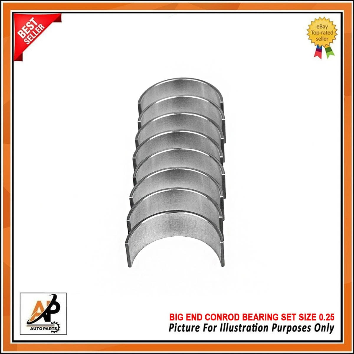 Conrod Bearing Set for Renault 1.2 TCE Grand Megane Clio (2000–2015)
