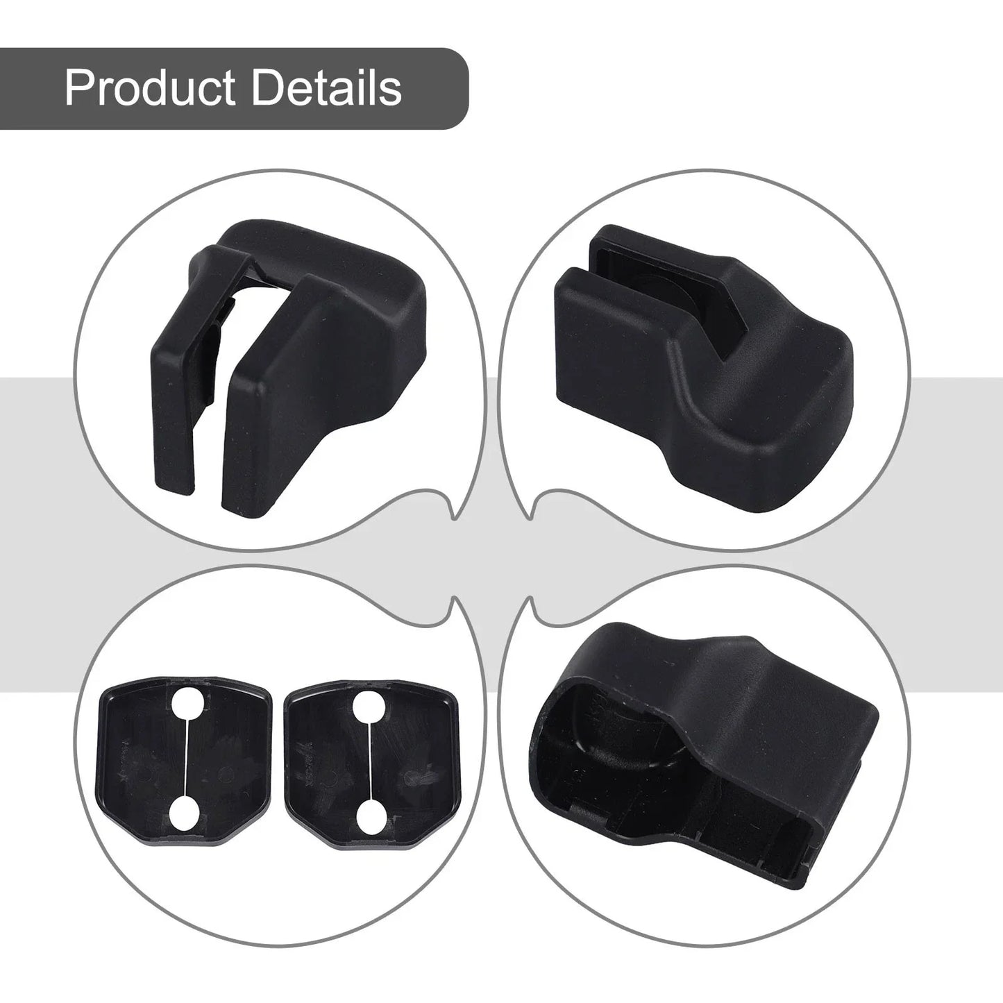 Door Lock Cover with Stopper Buckle Bezel Full Set for Car (2015–2021)