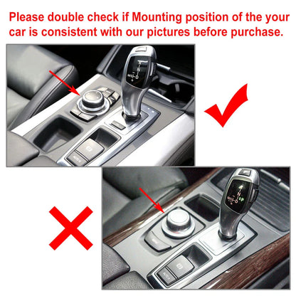 Carbon Fiber Black Gear Shift Box Trim for BMW E70 X5 E71 X6 (2008-2013)