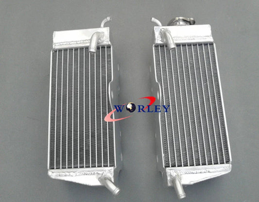 Aluminum Radiator + Blue Hose for Honda CR250R CR250 (1985-1987)