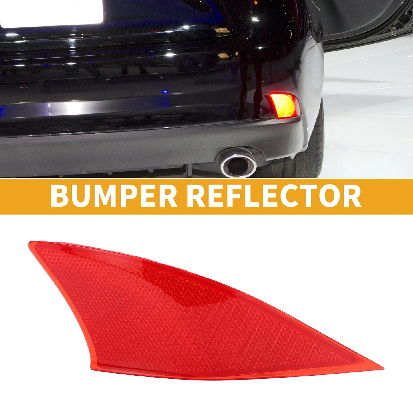 Rear Right Bumper Reflector for Lexus IS300 LUXURY 2018-2021 Red
