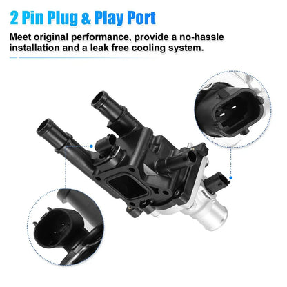 Engine Coolant Thermostat Housing for Chevy Cruze Sonic (2011-2028)