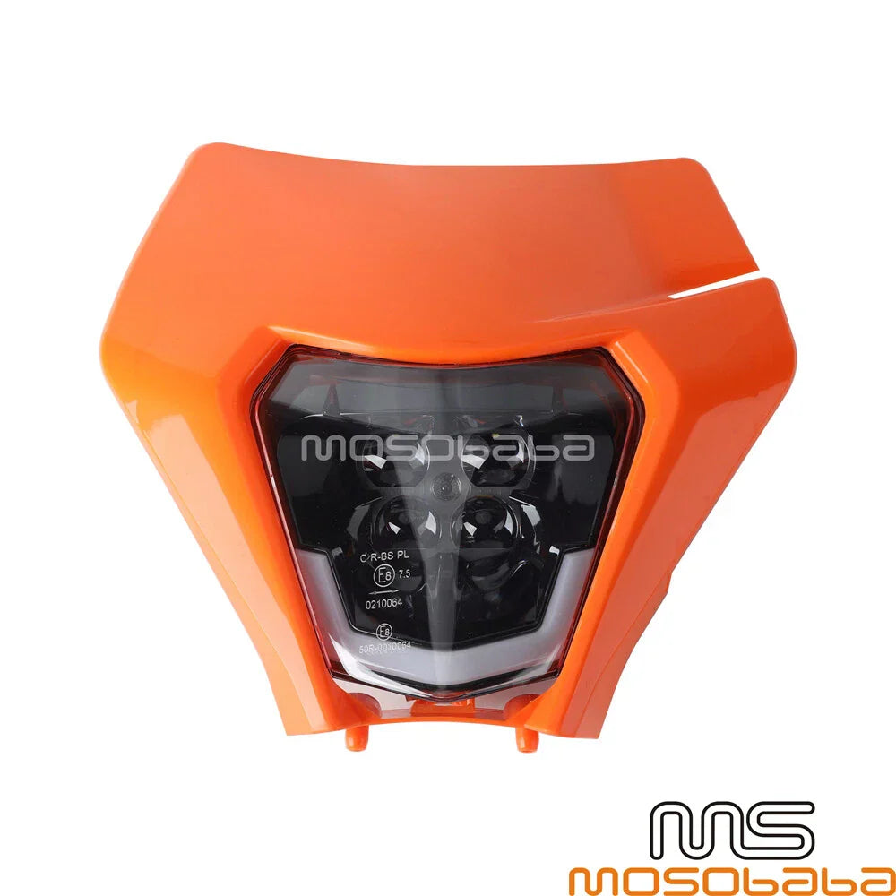 Universal Orange Headlight LED Light for KTM EXC 250 350 450 500 (2017-2023)