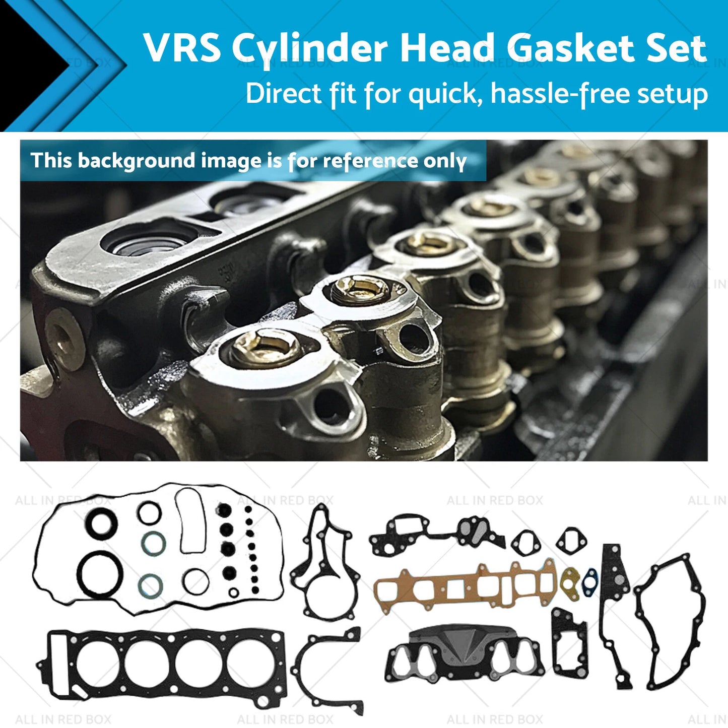 VRS Cylinder Head Gasket Set for Toyota Hilux RN105 RN106 RN85 RN90 2.4L (1997-2005)
