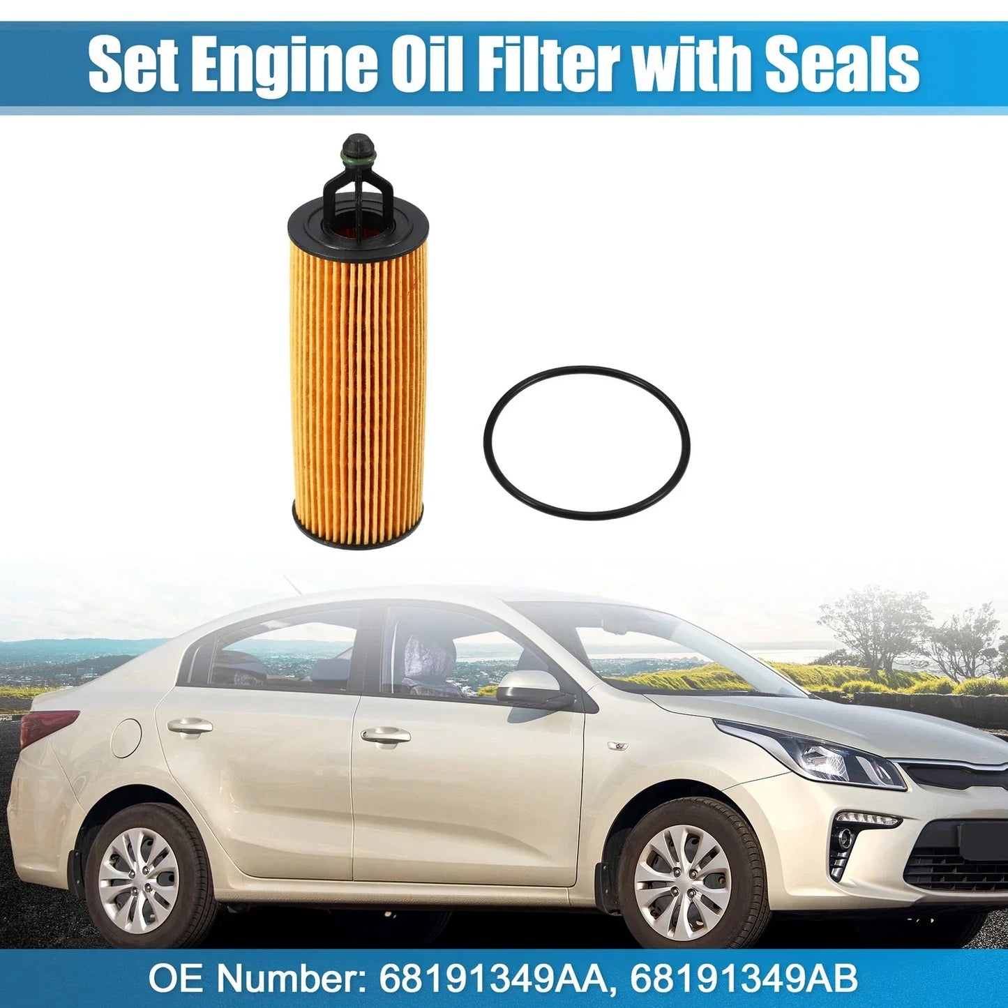 Engine Oil Filter for Dodge Ram 1500, Avenger (2011-2023) - 1 x Filter