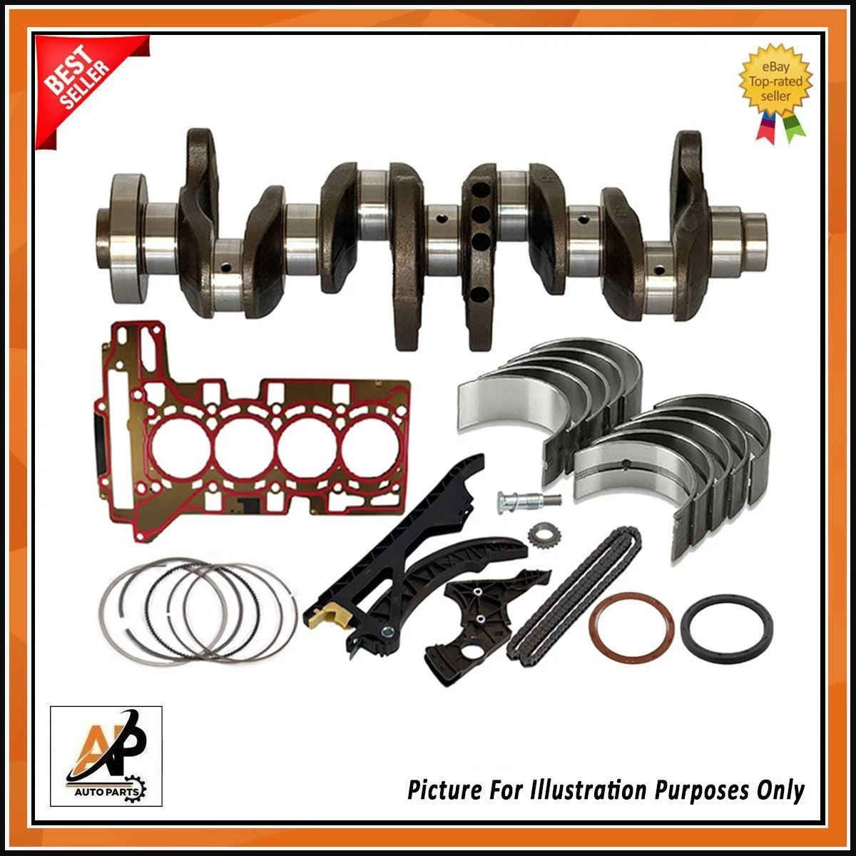 Crankshaft with Engine Rebuild Kit for BMW 3 Gran Turismo (2013–2017)