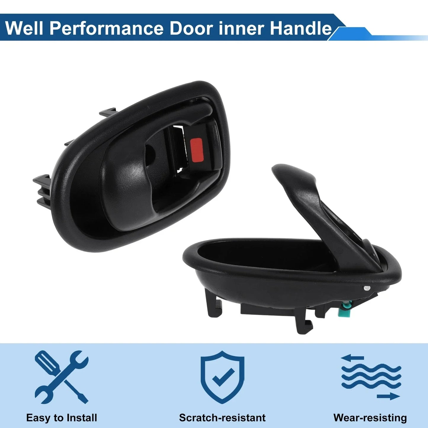 Interior Door Handle for Hyundai Elantra (1996-2000) Black