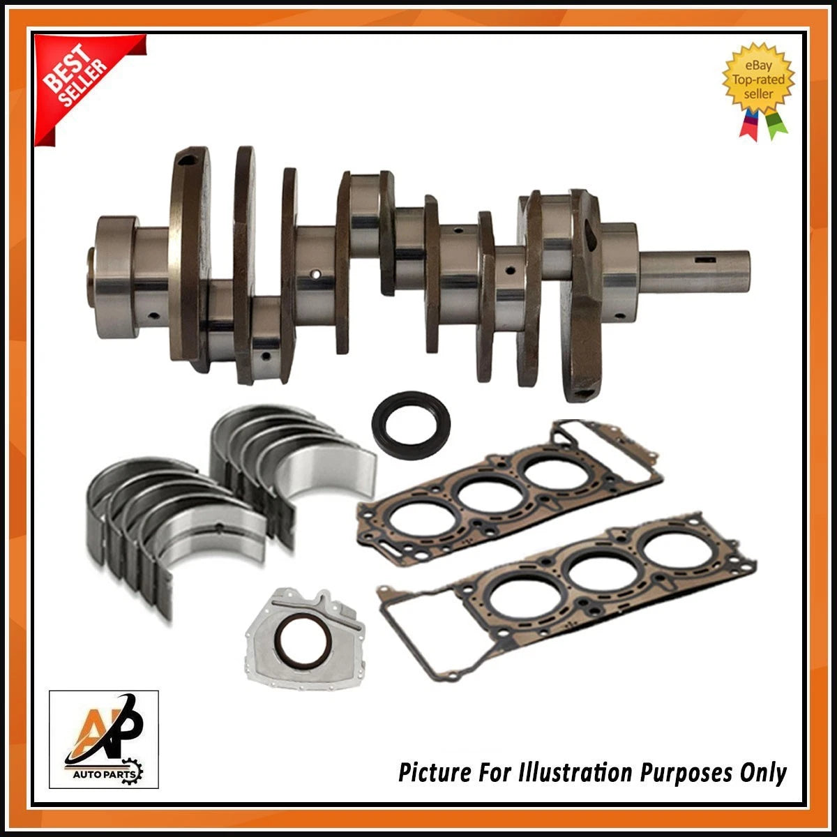 Crankshaft Replacement Alloy Steel for Mercedes OM642 3.0 Diesel (2007–2016)