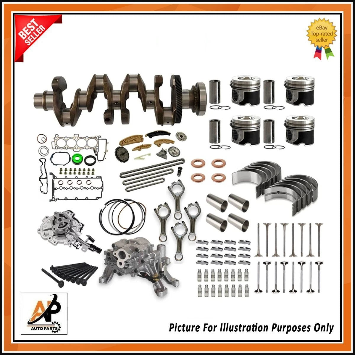 Crankshaft Engine Rebuild Parts for Land Rover Range Rover 2.0 TD4 (2013–2021)