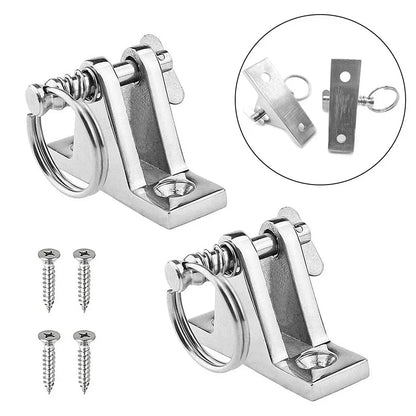 Marine Grade Stainless Steel Hinge / 2 x / Removable Pin for Bimini Top