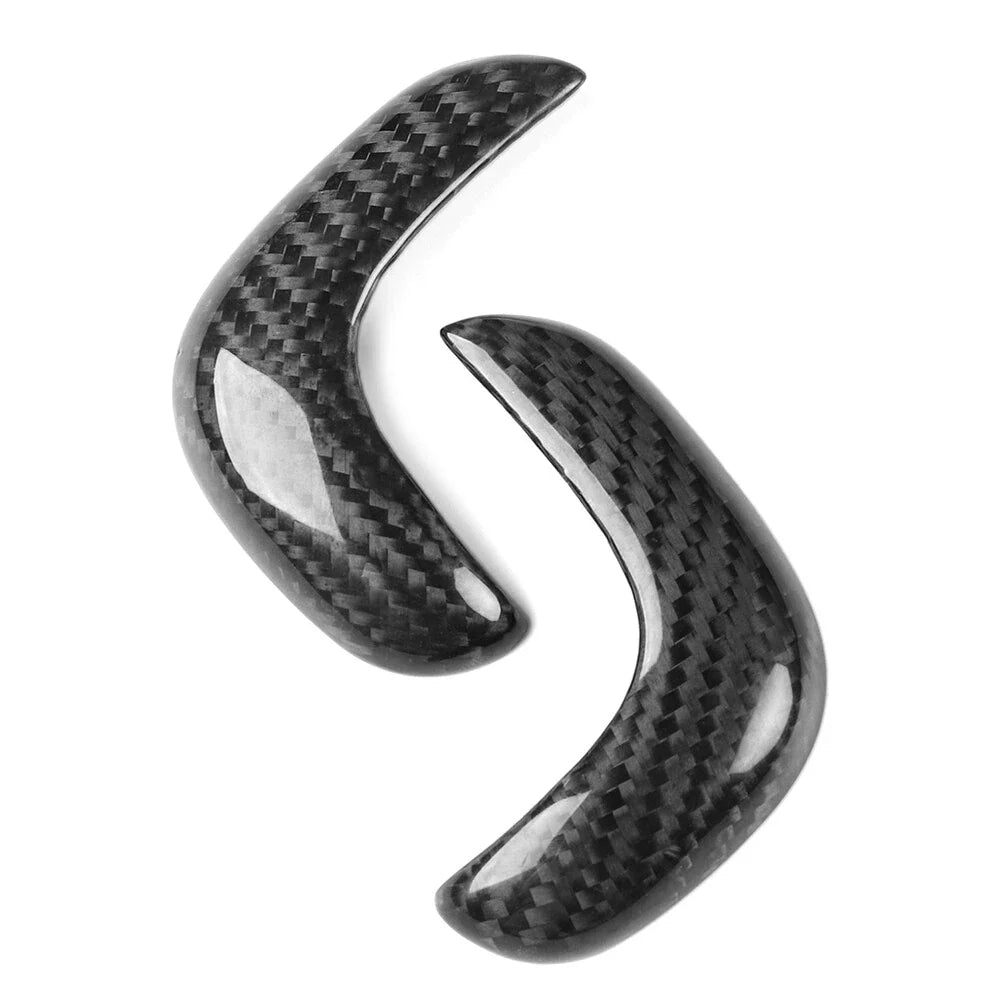 Carbon Fiber Console Gear Shift Knob Covers for Nissan GTR R35 (2017-22)