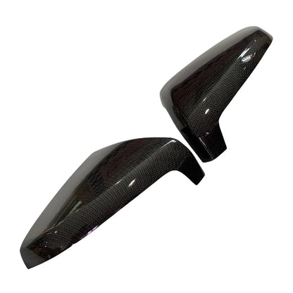 Carbon Fiber Black Mirror Cover Trim for Isuzu D-Max, MU-X (2020-2022)
