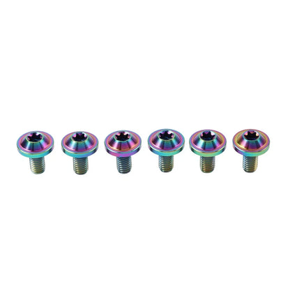 6pcs M5x15mm Universal Titanium Torx Head Bolts for Bike Motor