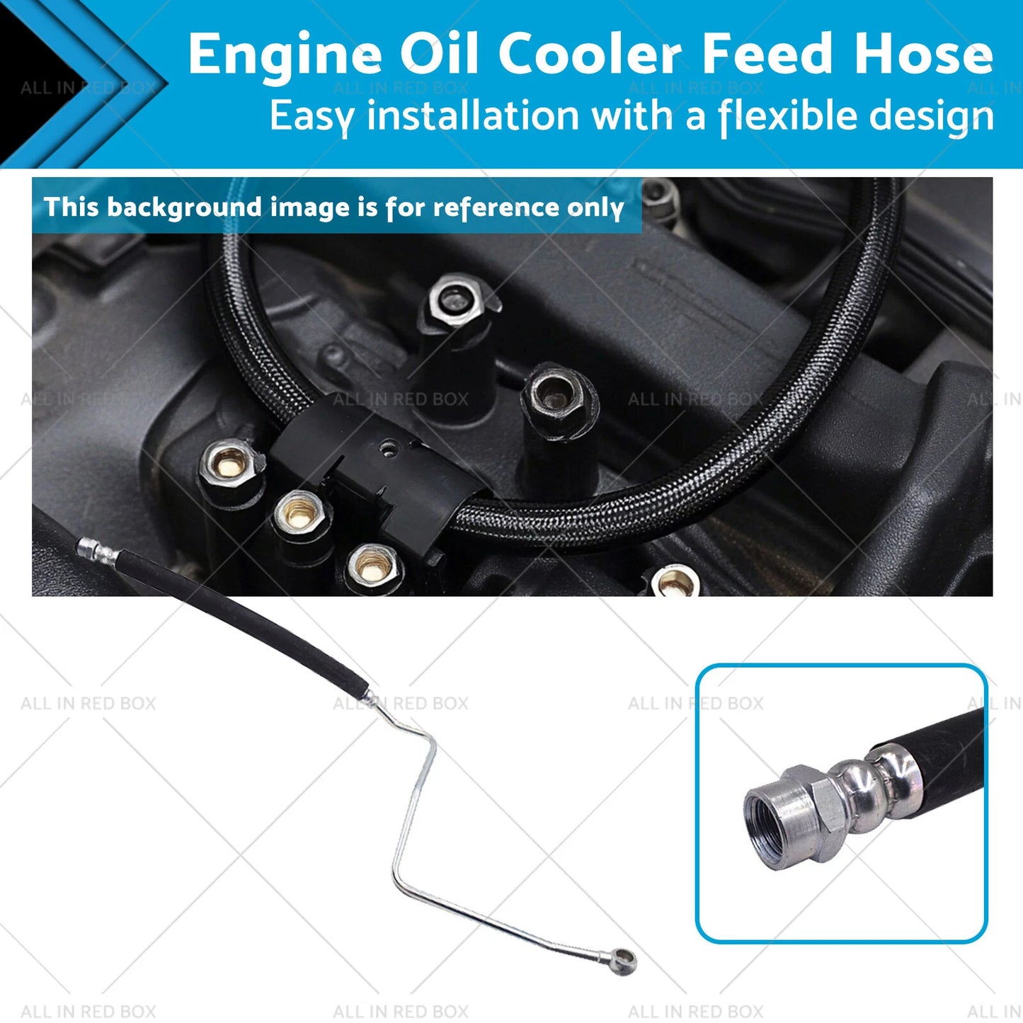 Engine Oil Cooler Feed Hose for Mitsubishi Pajero V25W V45W (1991-2000)