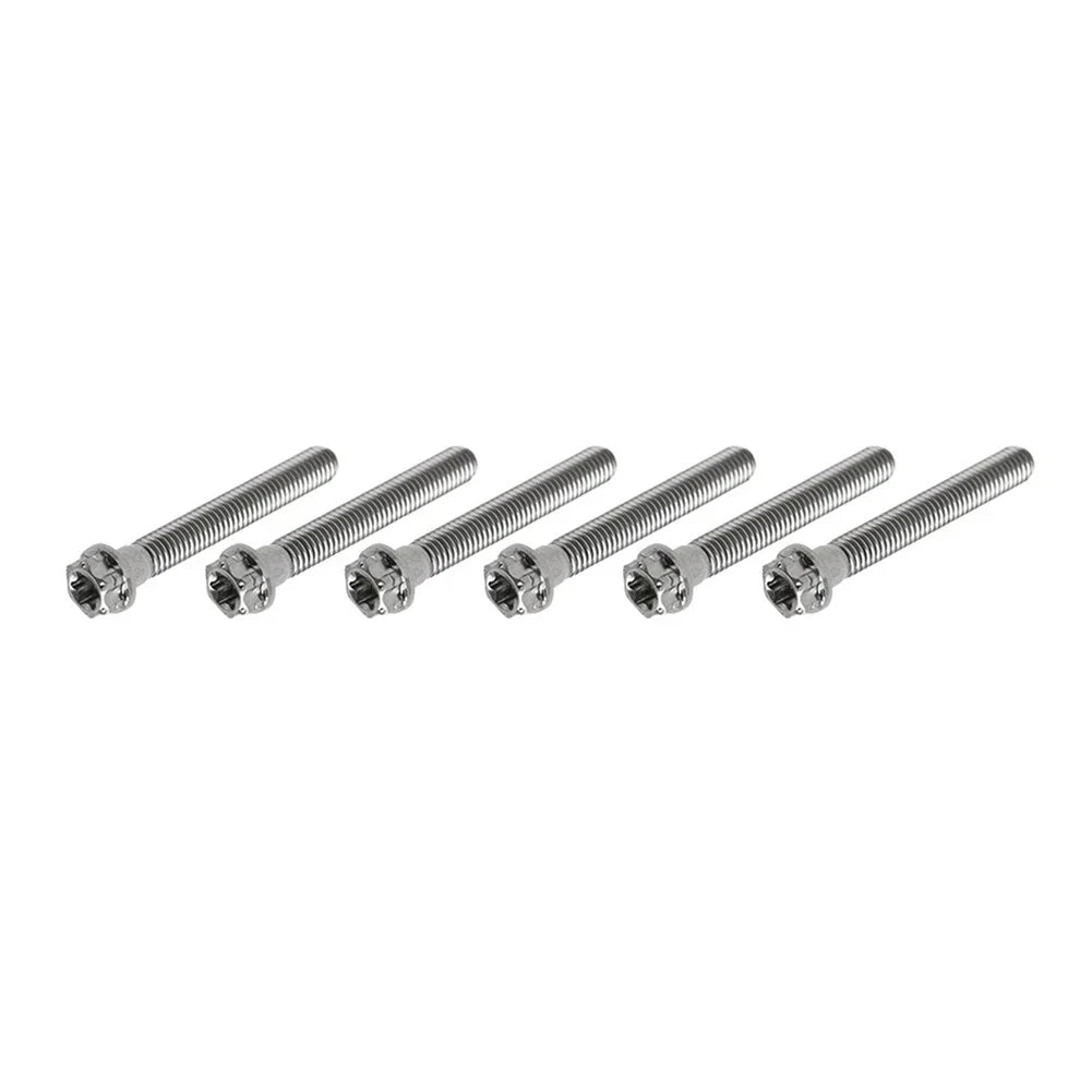 6pcs M10x55mm Titanium Torx Head Flange Bolts for Motorcycle Bike