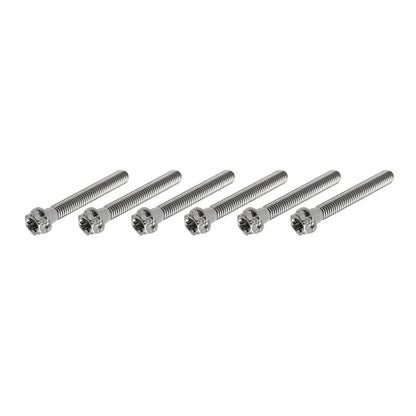 6pcs M10x55mm Titanium Torx Head Flange Bolts for Motorcycle Bike