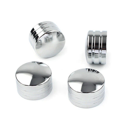 4 x Chrome Spark Plug Head Bolt Cap Covers for Harley Twin Cam (1999-2017)