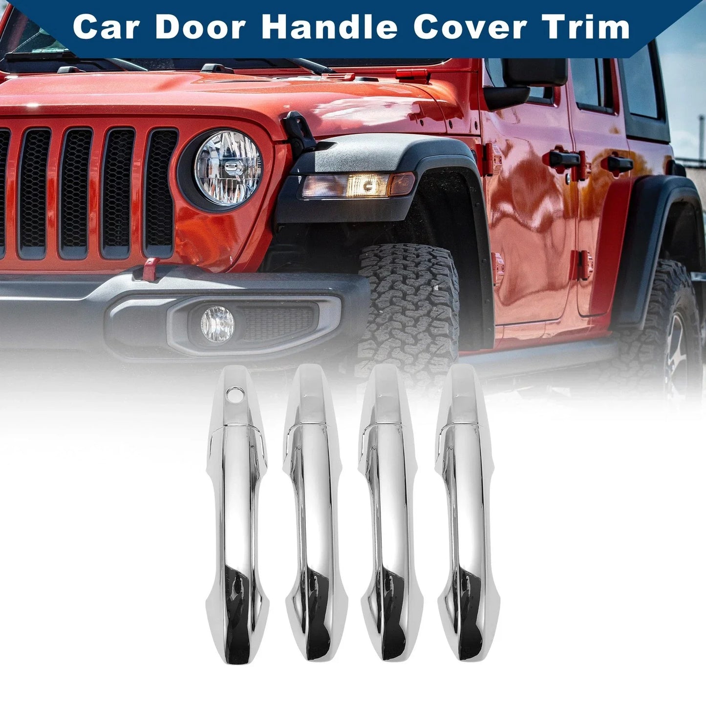 Car Door Handle Cover Trim for Honda CR-V 2007-2011 Silver Tone