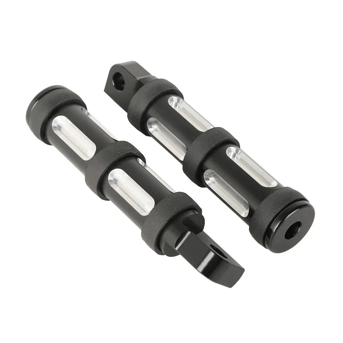 Black Footpeg Rests for Harley Touring Dyna Softail Fatboy