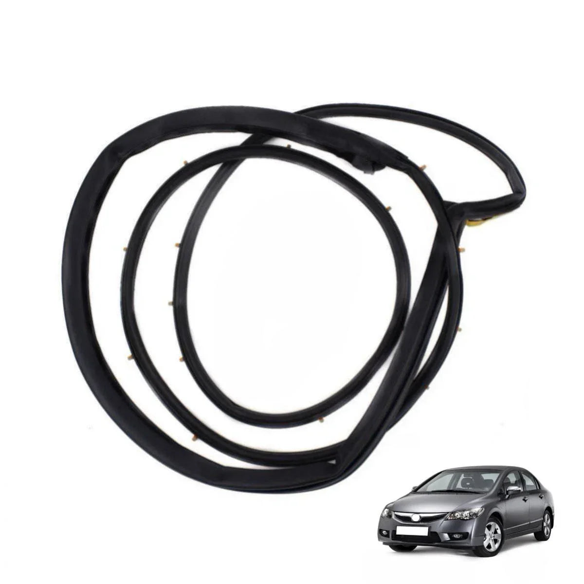 Door Rubber Seal Weatherstrip Front LH+RH Fits Honda Ciciv FD 4D Sedan 2006-11