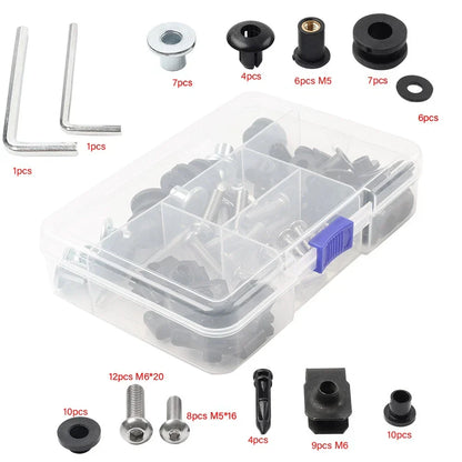 Black Fairing Bolts Kit for Suzuki GSXR1000 (2003-2004)