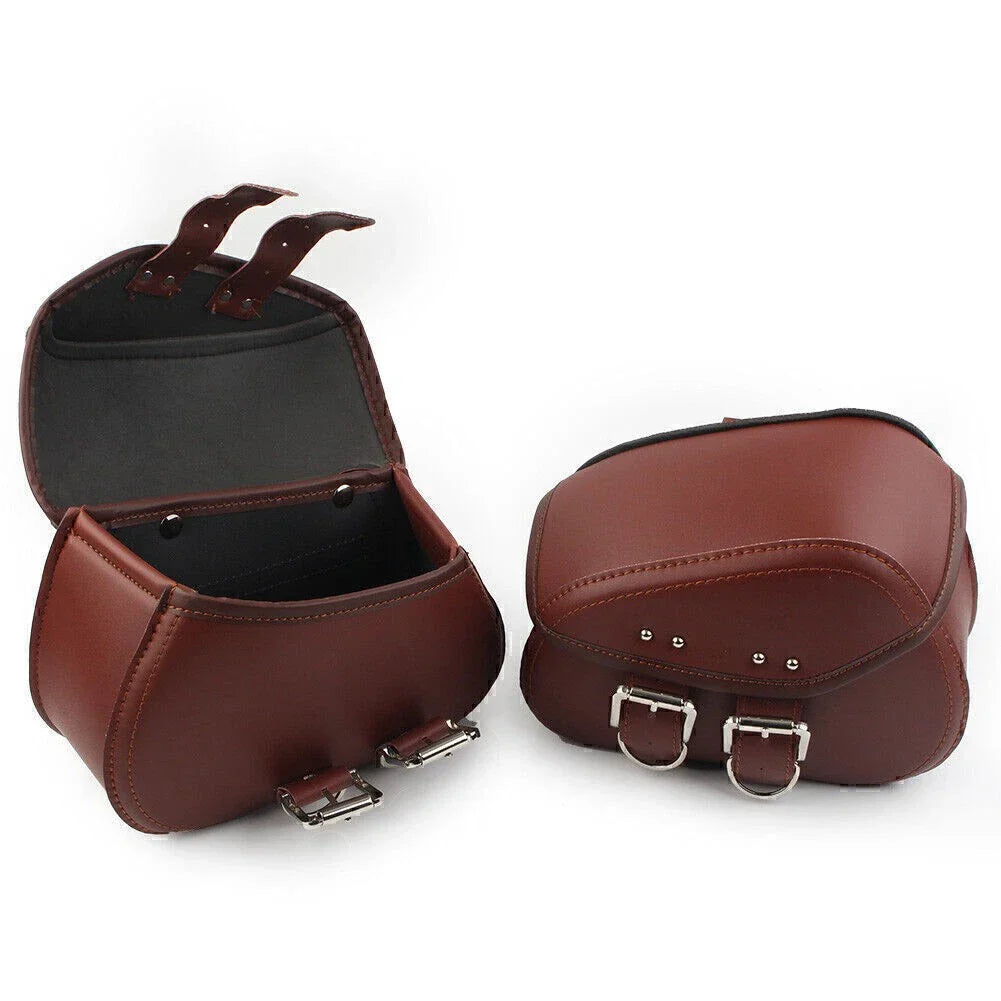 Universal PU Leather Saddle Bags for Harley Sportster Dyna