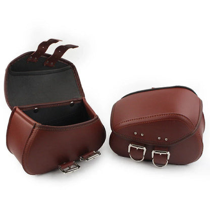 Universal PU Leather Saddle Bags for Harley Sportster Dyna