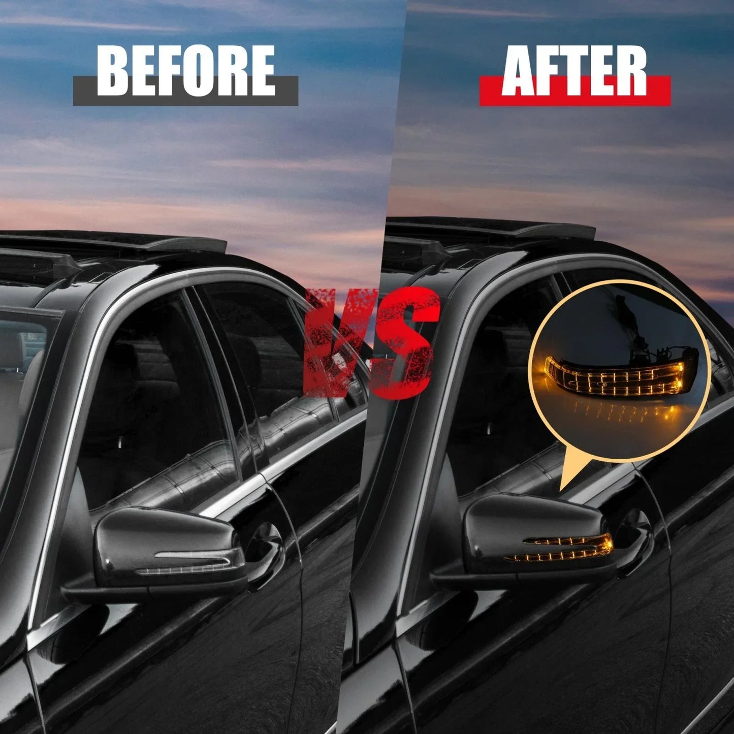 Right Side Mirror Turn Signal Light for Mercedes Benz W204 C204 W212 (2007-2015)