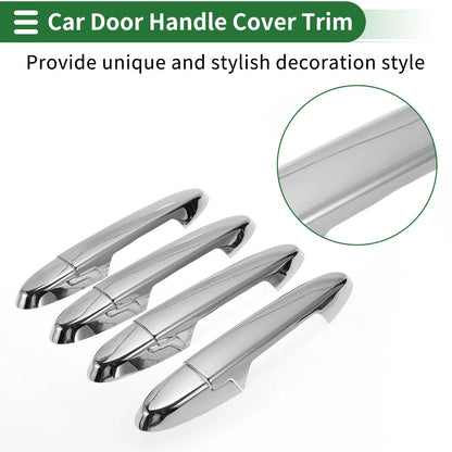 Car Door Handle Cover Trim for Honda Fit Jazz GK5 GP5 2014-2018 Silver Tone