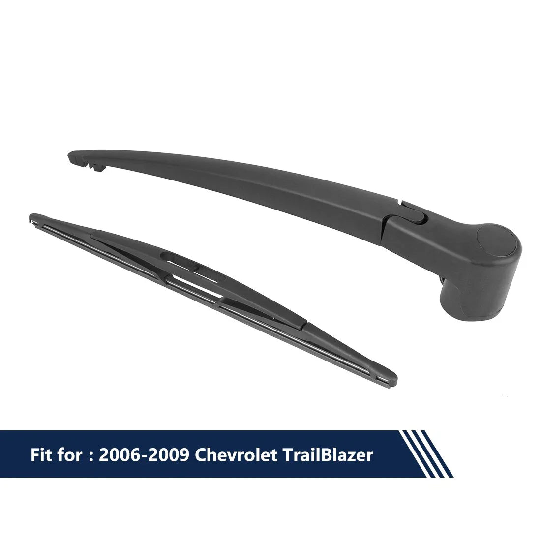 Rear Windshield Wiper Blade Arm Set 345mm for Chevrolet TrailBlazer (2006-2009)