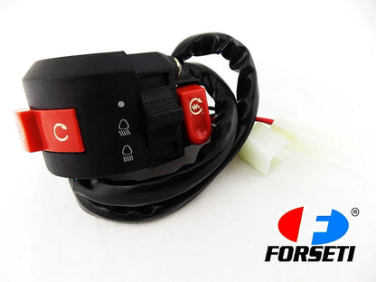 ATV QUAD BUGGY 6 PIN HEADLIGHT STOP START KILL SWITCH BLOCK ASSEMBLY