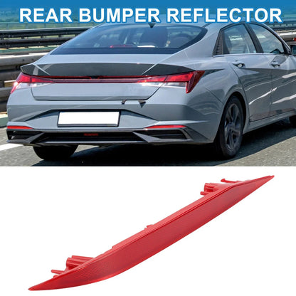 Rear Left Bumper Reflector for Hyundai Elantra Sedan (2021-2023) Red