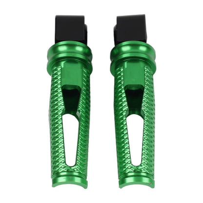 Green Passenger Rear Footrest Pegs for Kawasaki Z300, 400, 650, 900, ZX6R (2015-2023)