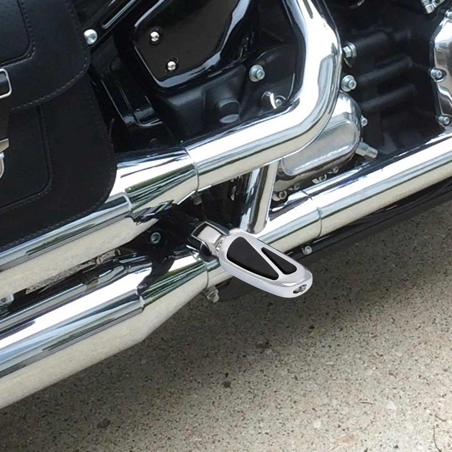 Chrome Male Mount Footrest Pegs for Harley Touring Sportster XL883 1200