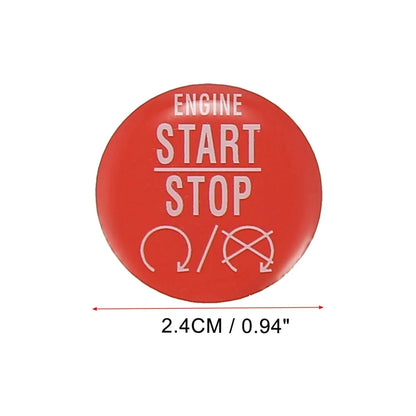 Red Engine Start Stop Button Cover Sticker for Dodge Charger Challenger (2015-2021)