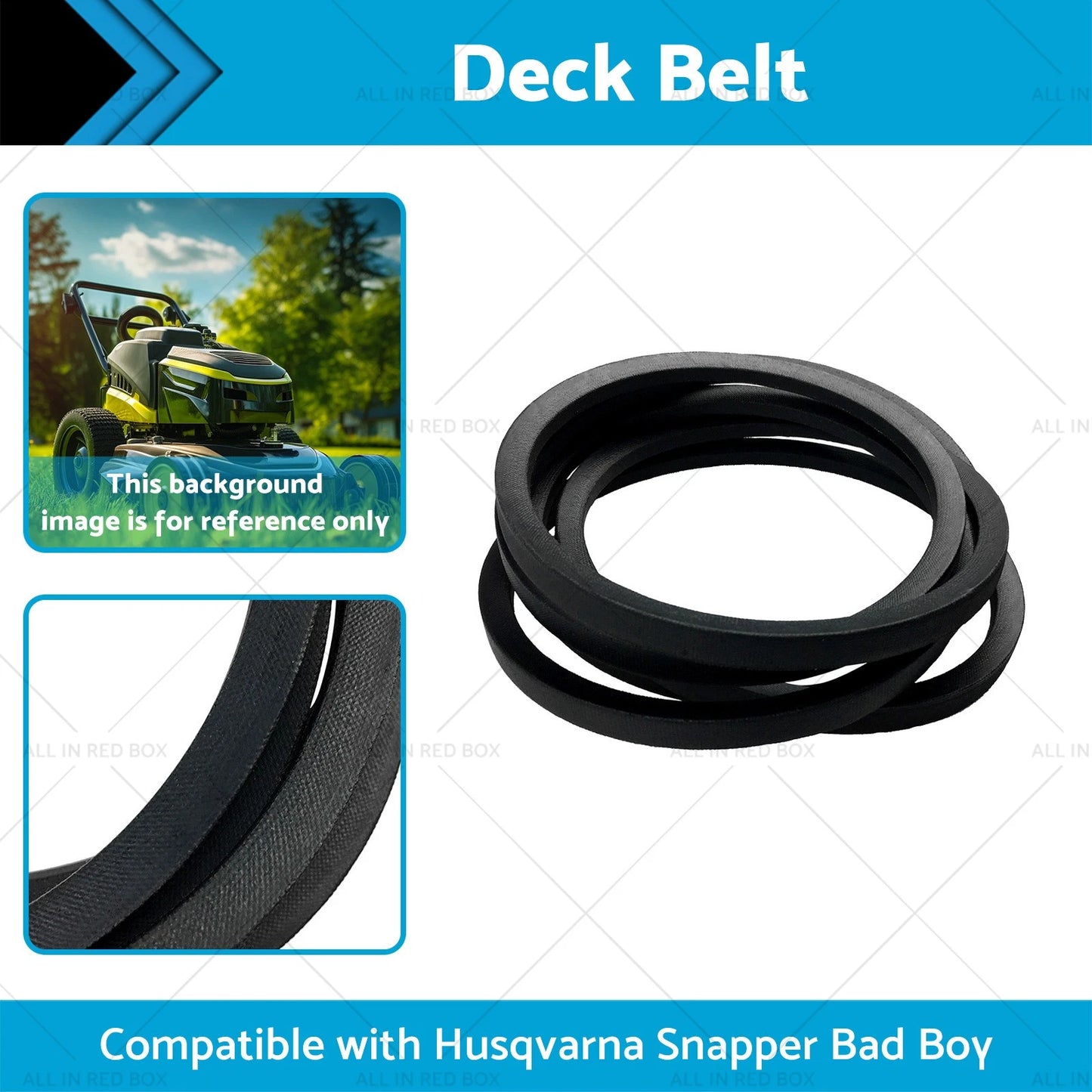 Deck Belt for Husqvarna, Snapper, Bad Boy (Fits 539132002, 132002, 5100893, 600929)