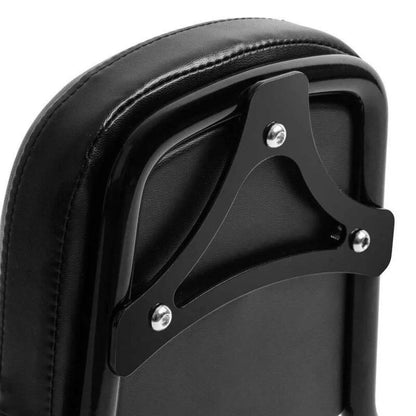 Black/Chrome Sissy Bar Backrest for Harley Softail Heritage (2018-2025)