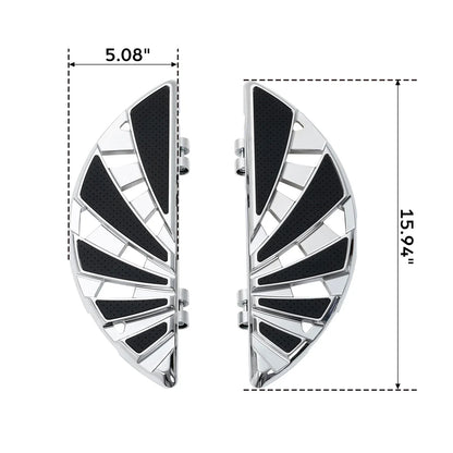 Chrome Driver Floorboards Mount Bracket for Harley Touring Road Glide (14-24)
