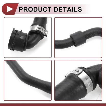 Heater Hose for Mercedes-Benz C300 2015-2018 2 x Rubber Black