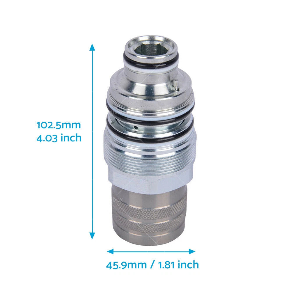 Hydraulic Flat Face Quick Coupler 46mm for Bobcat