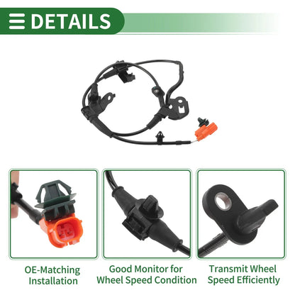 ABS Wheel Speed Sensor for Honda Ridgeline 2006-2014 (2 x Sensors)