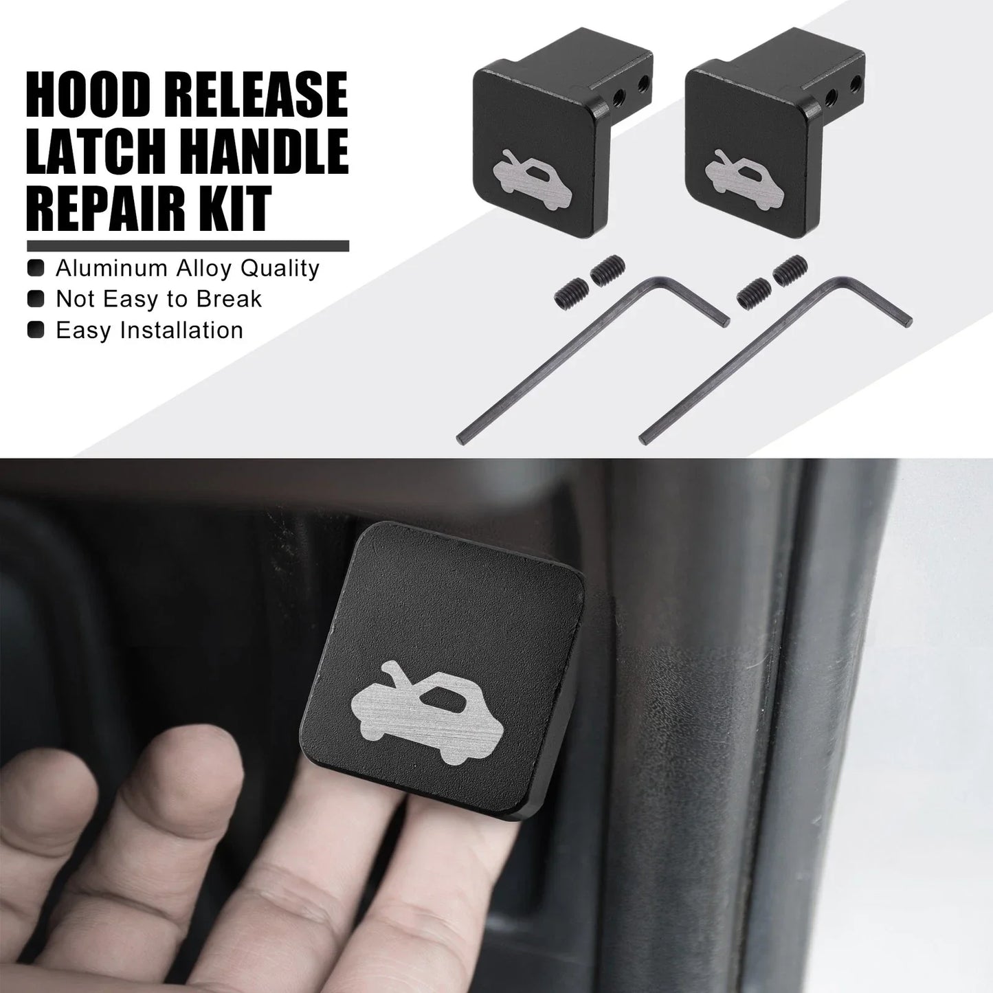 Hood Release Latch Handle Repair Kit for Honda CRV (1997-2006)
