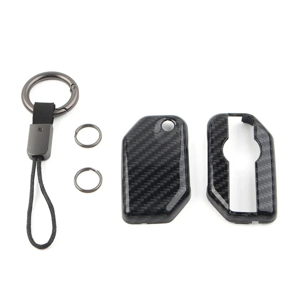 Key Chain Procter Cover Fob Carbon Fiber for BMW F750GS F850GS R1200GS R1250GS (2018-2023)