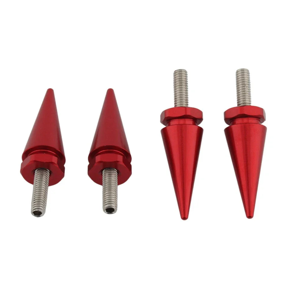 4 x 5mm Windscreen Screw Bolts Red Spike for Harley Touring Road Glide (1998-2025)