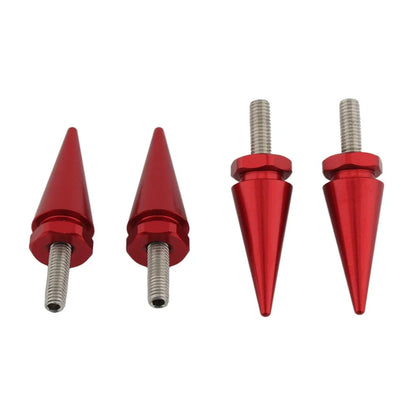 4 x 5mm Windscreen Screw Bolts Red Spike for Harley Touring Road Glide (1998-2025)