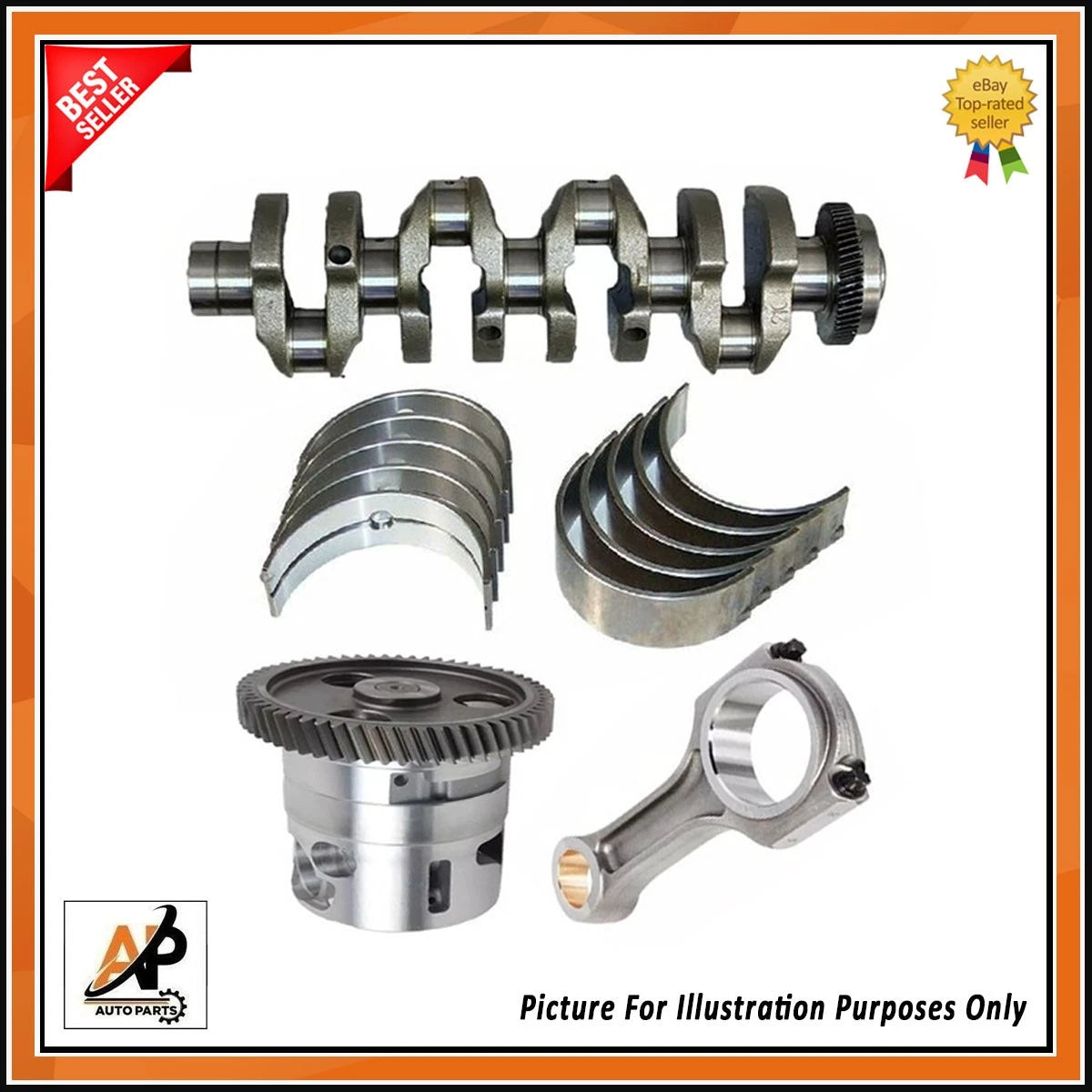 Crankshaft Rebuild Parts Kit for Mercedes-Benz Sprinter 2.2 OM651 ()