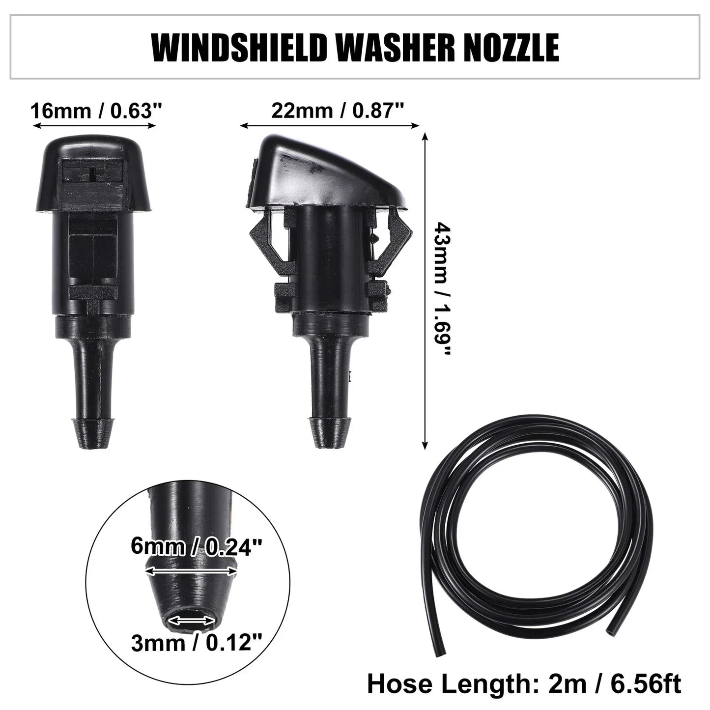 Windshield Washer Nozzle Set for Chrysler 200 (2011)