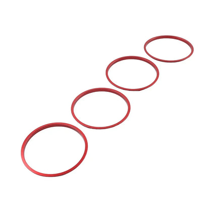 Red AC Outer Vent Trim Covers for Toyota Tacoma (2016-2022)